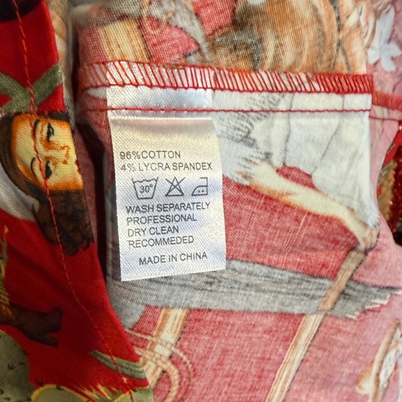 Retro Inspired Western Cowgirl Red Patterned Women's Dress 🌵 - Picture 7 of 7